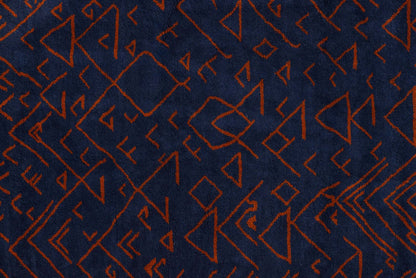 Amara Nuit - The mystique of Moroccan night featuring deep navy and terracotta geometric patterns.